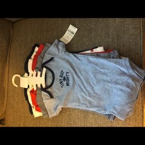 5 Piece Carter's Sports Onesies 6 Months